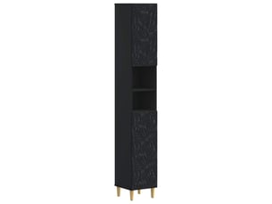 Colonne de salle de bain avec étagère ouverte delft noir