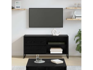 Meuble tv coloris noir 100 cm <strong></strong>  <strong></strong>