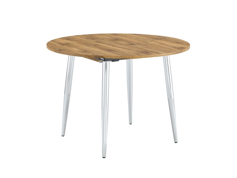 Table à manger ronde extensible de 107 à 137 cm de diamètre en ovale table seule sans chaises - Conforama A