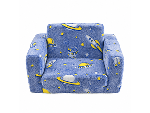 Fauteuil canapé enfant pliable, modèle peluche lumineuse, siège bébé doux et confortable