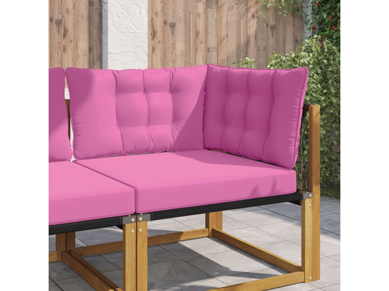  Coussin de canapé d'extérieur, coussin de chaise polyester rose 68,5 x 68,5 cm cf54140  - Conforama B