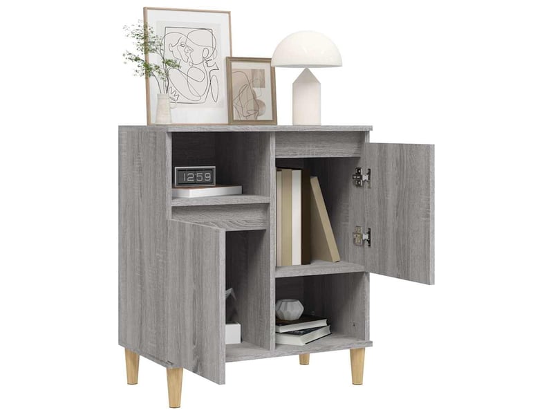  Buffet - bahut - meuble de rangement sonoma gris 60x35x70 cm bois d'ingénierie  - Conforama D