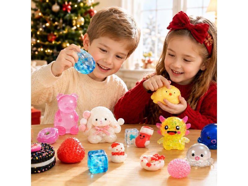  Calendrier de l'avent 2026 – compte à rebours 24 jours avec jouets squishy mignons  - Conforama E