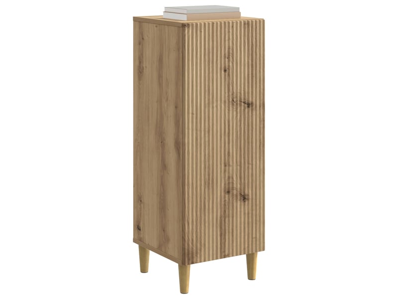  Buffet - bahut - meuble de rangement chêne artisanal 33 x 34,5 x 90 cm bois d'ingénierie  - Conforama C