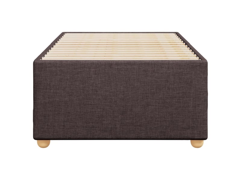  Lit simple- lit adulte -  cadre de lit sans matelas marron foncé 80x200 cm tissu  - Conforama C