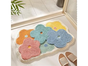 Tapis de bain antidérapant mignon,t apis salle de bain absorbant en microfibre douce, absorbant l'eau, lavable en machine, pour salle de bains,45x70cm