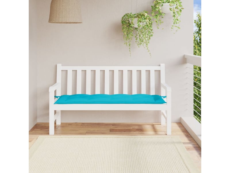  Coussin de banc de jardin, coussin d'assise turquoise 150x50x7 cm tissu oxford cf52844  - Conforama B