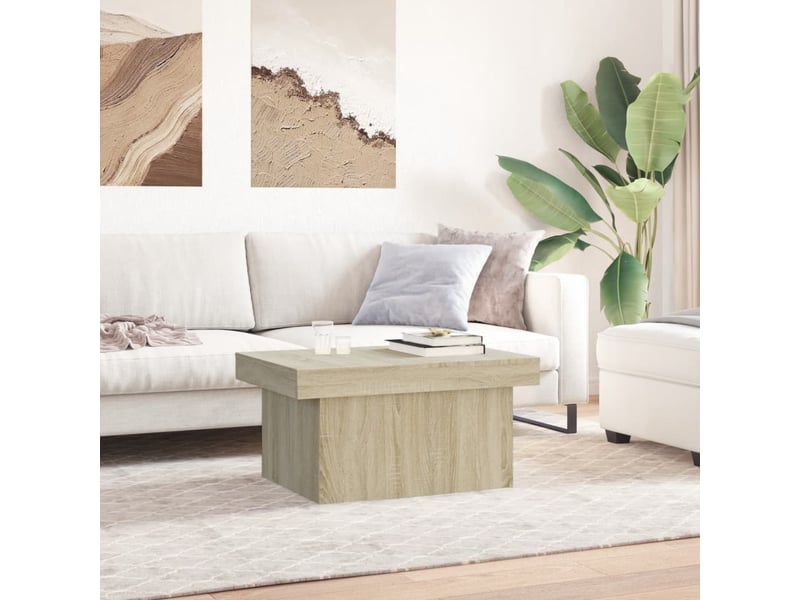  Table basse - table de salon - table à thé chêne sonoma 100x55x40 cm bois d'ingénierie  - Conforama C