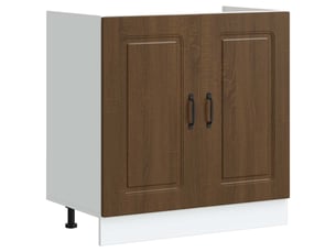Meuble de cuisine, meuble bas pour évier kalmar chêne artisanal bois ingénierie shl3331
