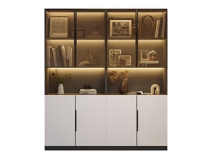 Vitrine coloris blanc - x