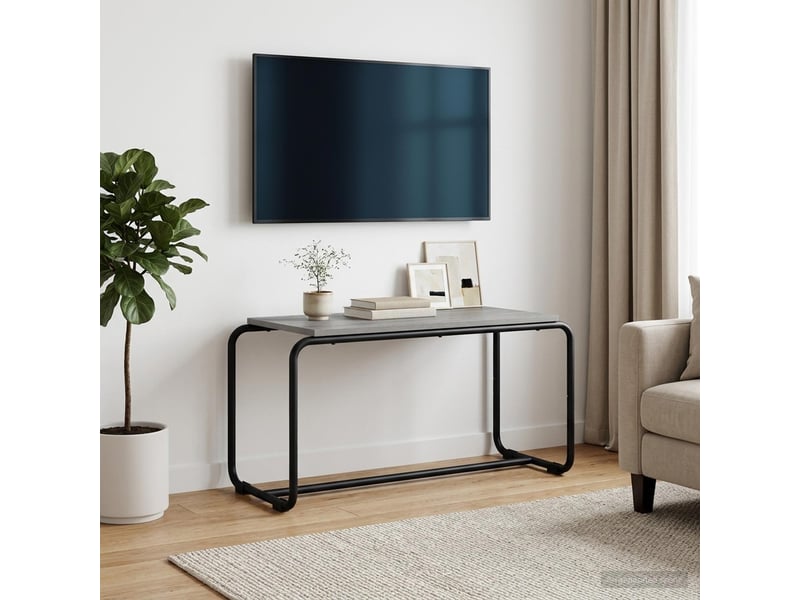  Meuble tv moderne, banc tv 80x35,5x42 cm sonoma gris bois d'ingénierie  - Conforama B