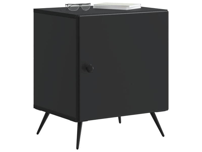  Table de chevet - cabinet de chevet - table de nuit noir 43 x 34,5 x 50 cm bois d'ingénierie  - Conforama B