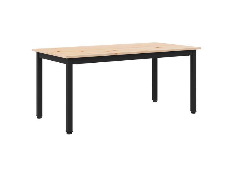  Table basse - table de salon - table à thé naturel 100 x 50 x 45 cm bois de pin massif  - Conforama A