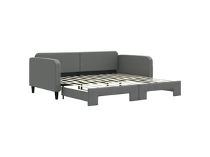 Lit simple 100x200 cm coloris gris