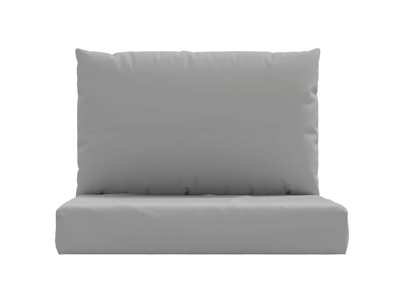  Lot de 2 coussins de palette, coussins de canapé gris tissu oxford cf59539  - Conforama D