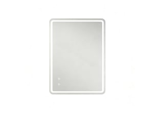 Miroir mural de salle de bain led antibuée tactile 60 x 80 cm