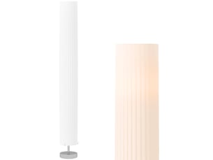 Lampe lampadaire colonne sur pied moderne lumière tamisée 40 w 14l x 14l x 120h cm inox blanc