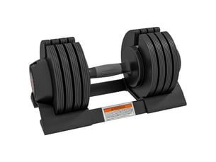 Haltère réglable, haltère de 6 à 20 kg avec compartiment de rangement, poignée antidérapante, haltère en plastique