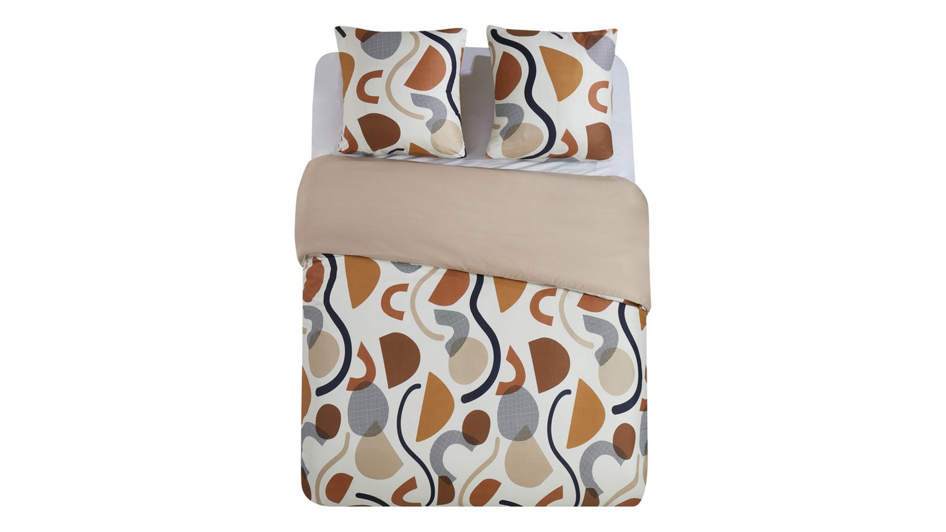 PARURE DE LIT HOUSSE+ 2 TAIES 220X240CM SERPENTIN multicolore Conforama