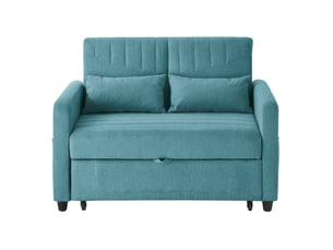 Canapé-lit 2 places modenvie convertible 114 x 77 x 82,5 cm bleu-vert antique