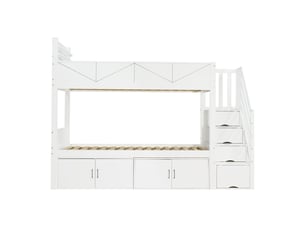 Lit superposé 2x90x200 cm    coloris blanc