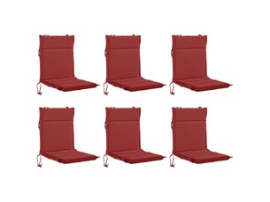 Lot de 6 coussins de chaise à dossier haut gemert cf59368