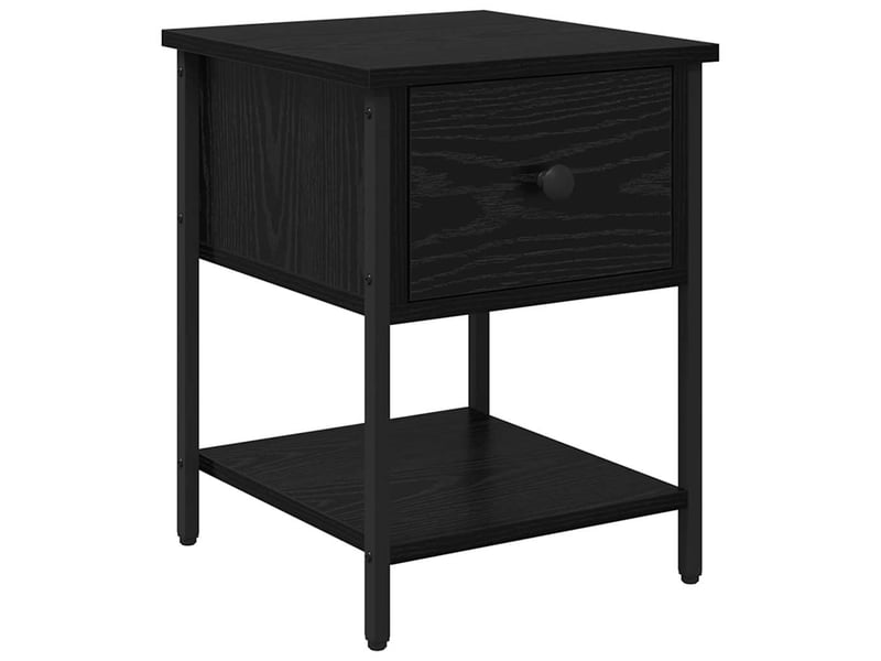  Table de chevet - cabinet de chevet - table de nuit chêne noir 34 x 35,5 x 45 cm bois d'ingénierie  - Conforama A
