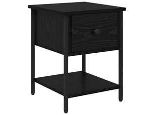 Table de chevet - cabinet de chevet - table de nuit chêne noir 34 x 35,5 x 45 cm bois d'ingénierie