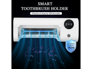 Porte brosse à dents mural, stérilisateur brosse à dents uv, porte brosse à dents électrique, support brosse à dent murale sans perçage, range-brosse