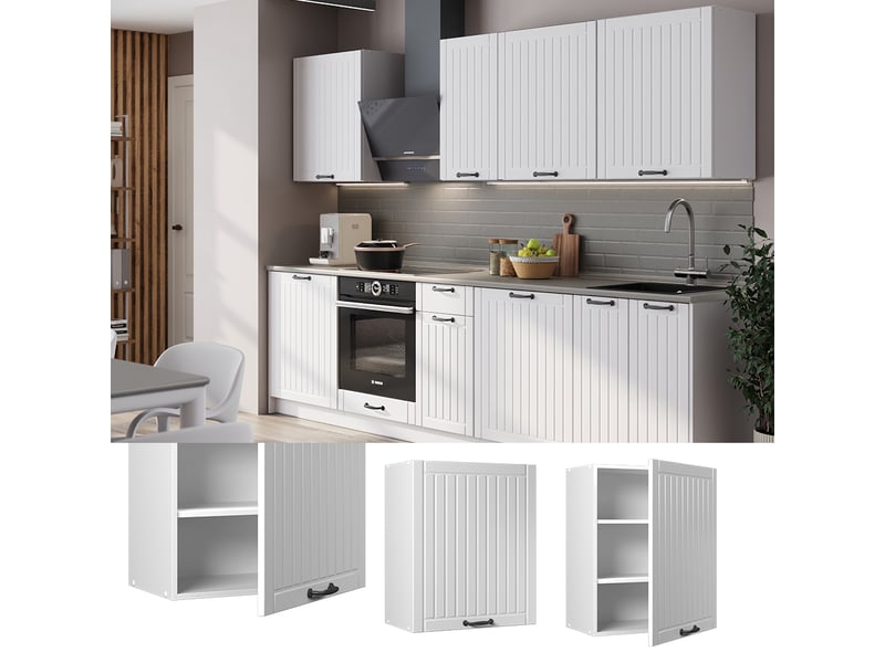 Vicco elément haut de cuisine, blanc campagne, 60cm  - Conforama C