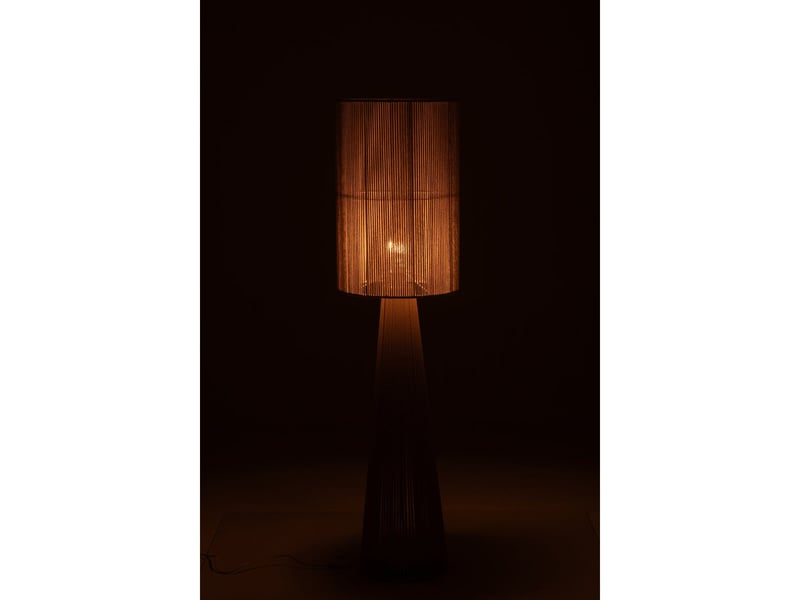  Lampadaire design corde tova 140cm beige  - Conforama D
