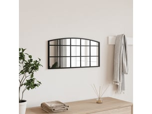 Miroir  à fixer coloris noir <strong></strong>  <strong></strong> - 60 cm x 30 cm