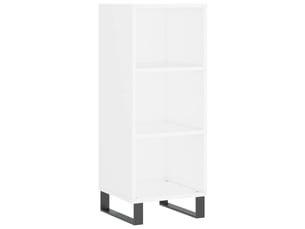 Buffet - bahut - meuble de rangement blanc 34,5x32,5x90 cm bois d'ingénierie