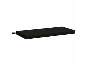 Coussin de banc, coussin d'assise, coussin de canapé soest 100 % polyester noir 60 x 40 x 5 cm cf53444
