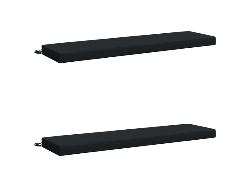  Lot de 2 coussins de banc, coussins d'assise soest 100 % polyester bleu foncé cf56782  - Conforama A