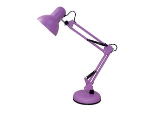 Lampe de bureau fabrilamp viar 1 x e27 violet 55 x 12,5 x 14 cm articulée orientable