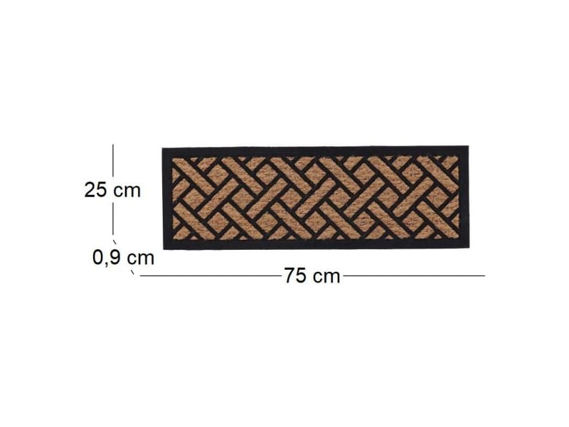  Paillasson caoutchouc et coco tissage  - Conforama C