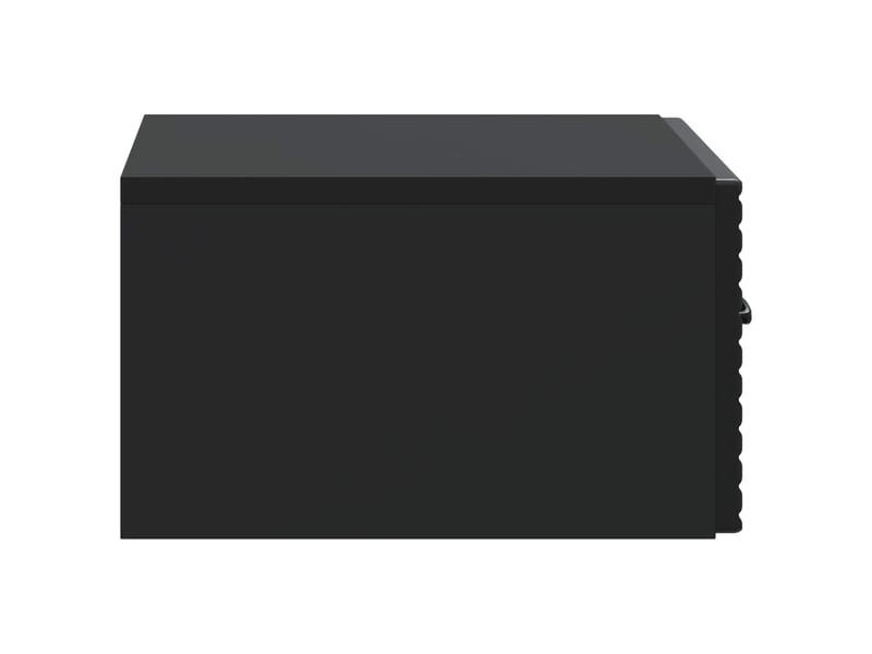  Table de chevet - cabinet de chevet - table de nuit mural noir 49 x 34,5 x 20 cm  - Conforama E