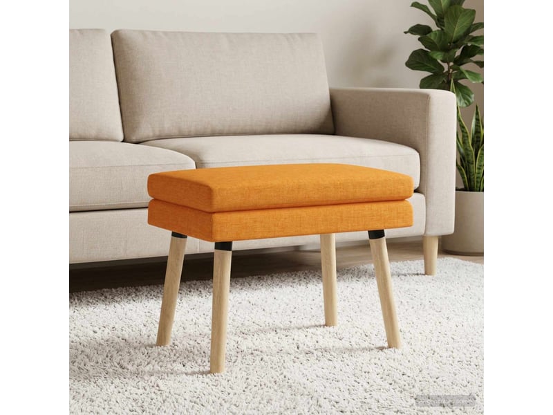  Banc d'entrée, banc à double couche jaune foncé 60x40x46 cm tissu  - Conforama C
