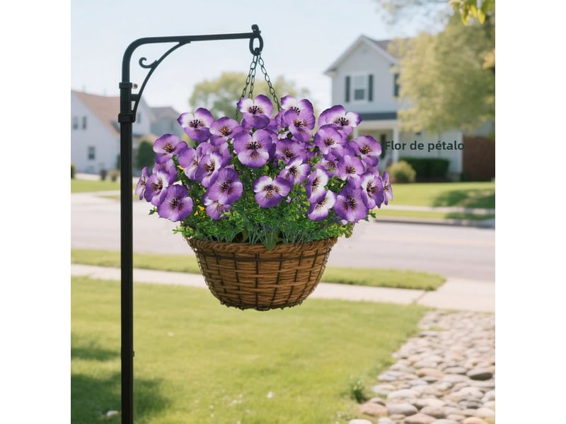  Pièces de fleurs artificielles pour décoration de noël pour la maison et le jardin, décoration de festival pour extérieur et intérieur, jaune  - Conforama D