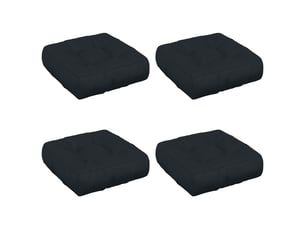 Lot de 4 coussins de siège, coussins d'assise vianen 100 % polyester cf60642