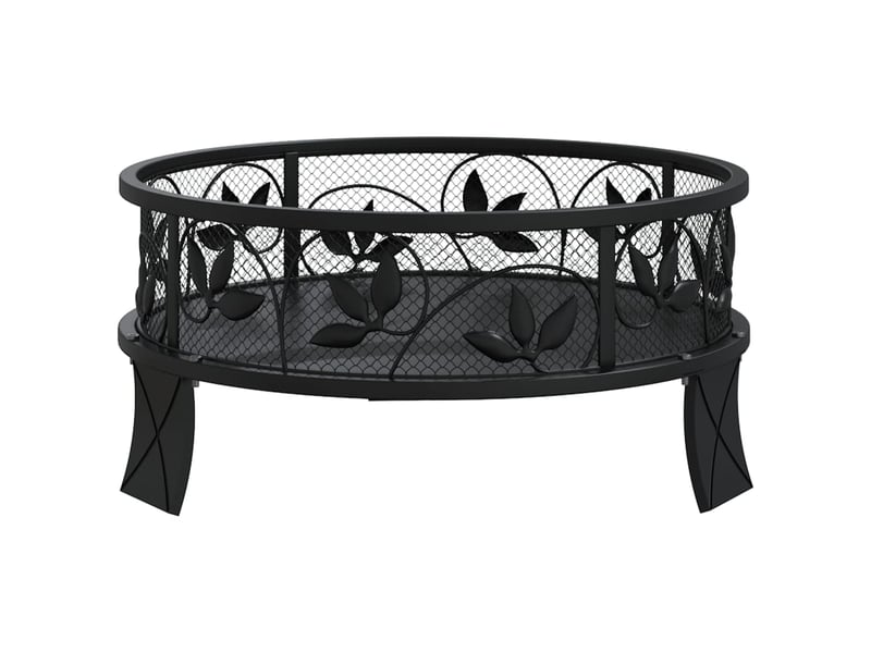 Brasero exterieur, foyer camping avec tisonnier 50 cm xxl acier shl15226 - Conforama D