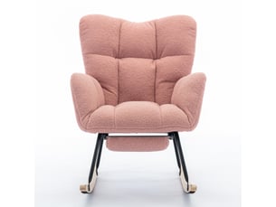Fauteuil relax manuel MAISONORA Tissu rose