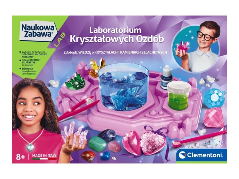  Coffret scientifique clementoni 50398 science  and  jeu - laboratoire de cristaux 8005125503988 - Conforama C