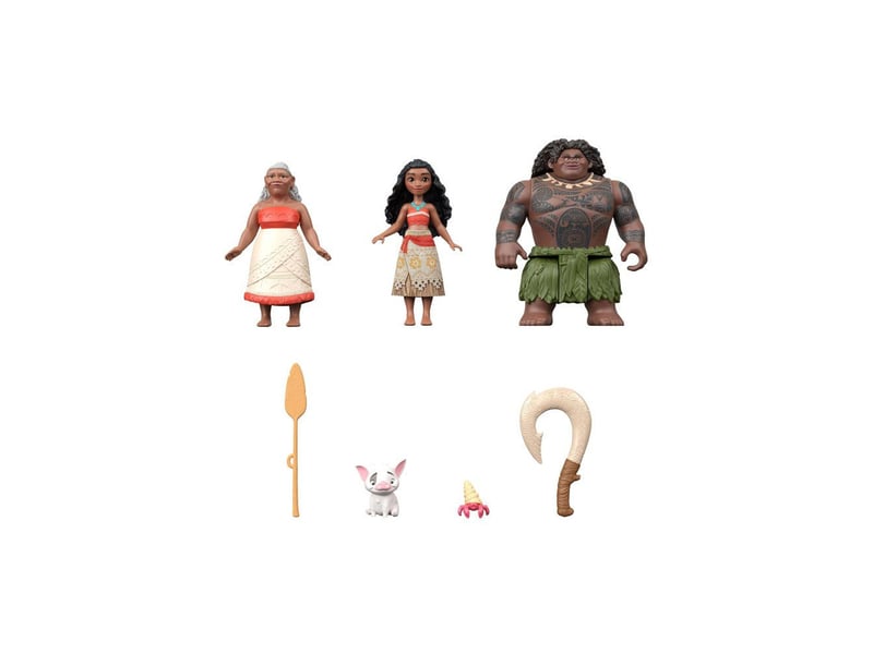  Mini poupées articulées vaiana 3 avec maui gramma tala pua accessoires AADFA01631 - Conforama C