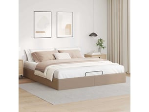 Lit 2 places 200x200 cm coloris marron
