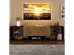 Meuble tv coloris bicolore 160 cm <strong></strong> <strong></strong>