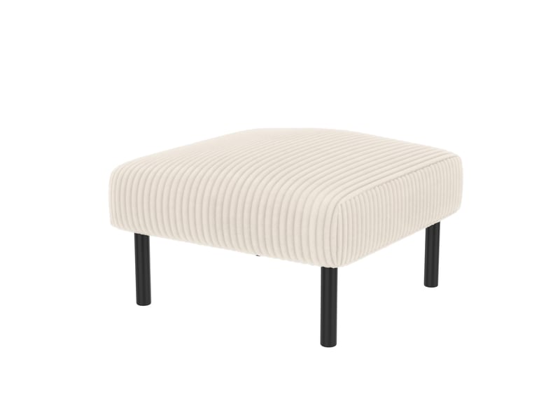  Fauteuil individuel en tissu velours côtelé avec repose-pieds, accoudoirs munis de poches latérales, structure métallique stable DUD2018 - Conforama C