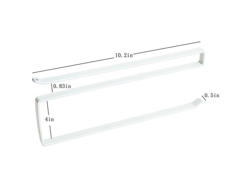  Distributeur de papier essuie-tout sous armoire support pour rouleau de papier sans perçage pour cuisine salle de bain(1 pièces)  - Conforama B