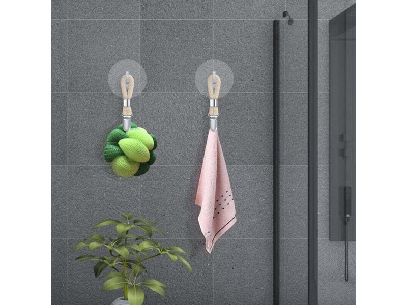 11.5x2.3cm 4 pieces pince serviette accroche torchon crochet porte serviette salle bain clips placards - Conforama D